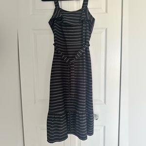 Banana Republic Black Striped Dress